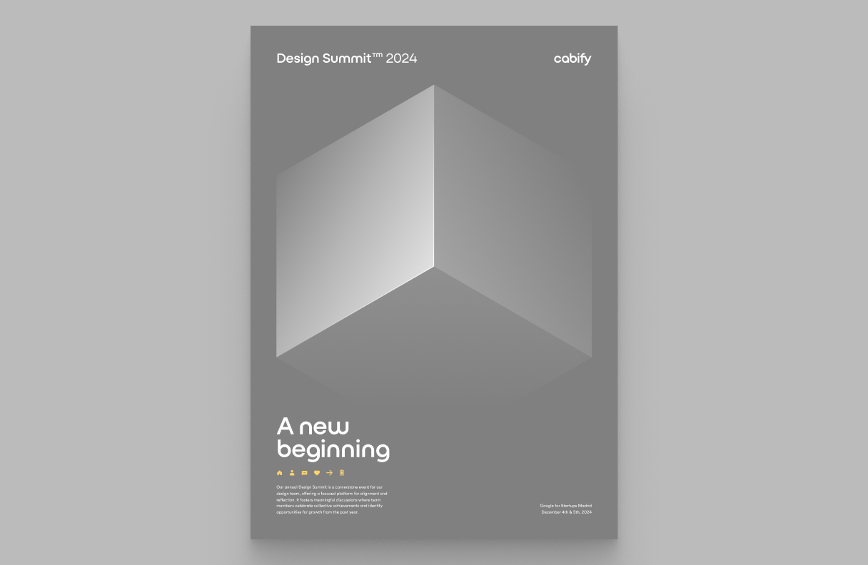 Cabify Design Summit Poster - Event promotional design